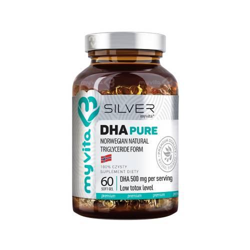 Miniaturka artykułu - MyVita Silver DHA Pure 500 mg, 60 kaps.