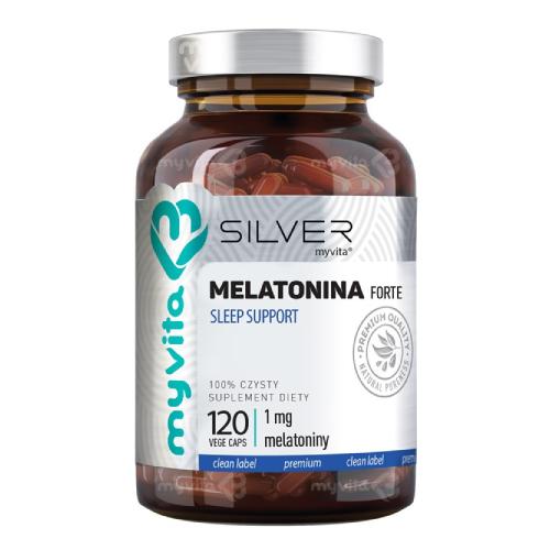 Miniaturka artykułu - MyVita Silver Melatonina Forte 1 mg, 120 kaps.
