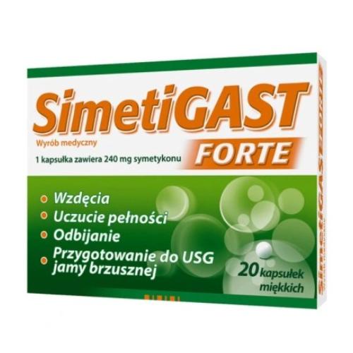 Miniaturka artykułu - Simetigast Forte - 20 kapsułek 