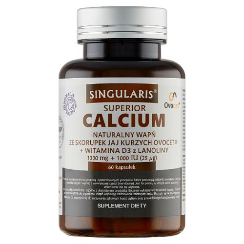 Miniaturka artykułu - SINGULARIS Calcium Naturalny wapń, 60 kaps.