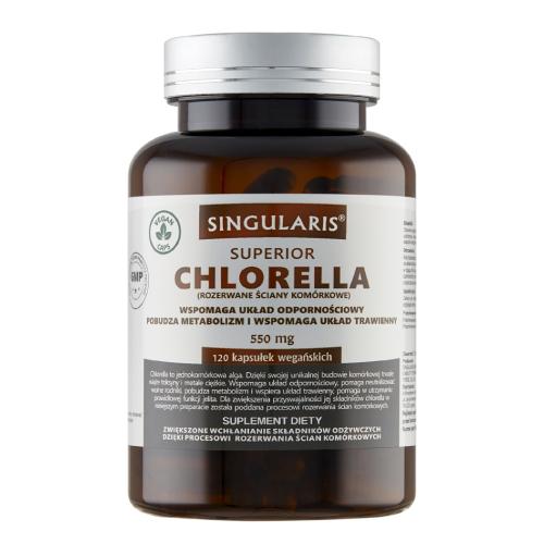 Zdjęcie produktu - SINGULARIS Chlorella Superior, 120 kapsułek