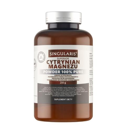 Zdjęcie produktu - SINGULARIS Cytrynian magnezu Powder, 250g