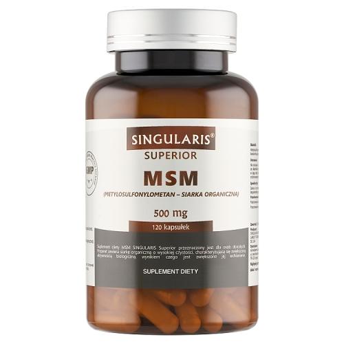 Miniaturka artykułu - SINGULARIS MSM Superior 500mg, 120 kapsułek