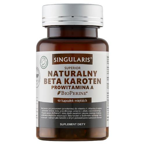 Zdjęcie produktu - Singularis Naturalny Beta karoten prowitamina A, 90 kaps.