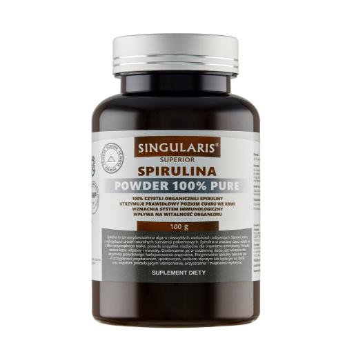 Zdjęcie produktu - SINGULARIS Spirulina Powder 100%, 100g