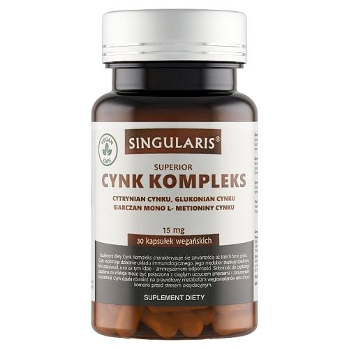 Miniaturka artykułu - SINGULARIS SUPERIOR Cynk kompleks 15mg, 30kaps.