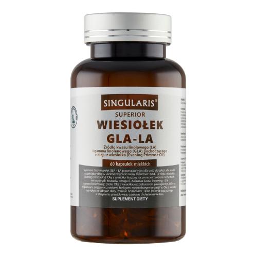 Miniaturka artykułu - SINGULARIS Wiesiołek GLA-LA Superior, 60 kapsułek