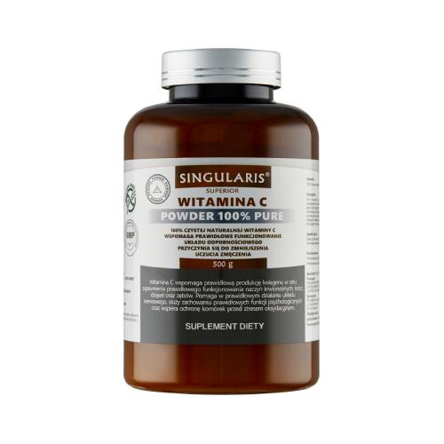 Miniaturka artykułu - SINGULARIS Witamina C Powder 100%, 500g