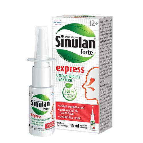Miniaturka artykułu - Sinulan Express Forte aerozol do nosa, 15 ml