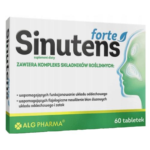 Miniaturka artykułu - Sinutens Forte, 60 tabl. - suplement diety z ekstraktami roślinnymi dla dorosłych