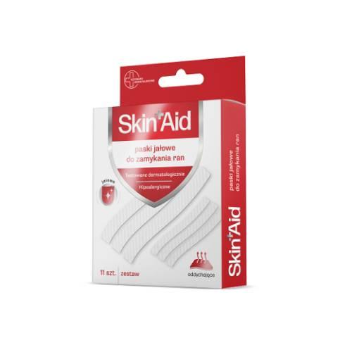 Miniaturka artykułu - SKIN AID Paski Jałowe Do Zamykania Ran, 11 szt.