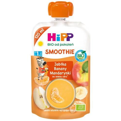 Miniaturka artykułu - HiPP Smoothie Jabłka Banany Mandarynki Bio, 120 ml 