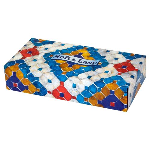 Miniaturka artykułu - Soft & Easy Chusteczki kosmetyczne 2-warstwowe, 80szt.