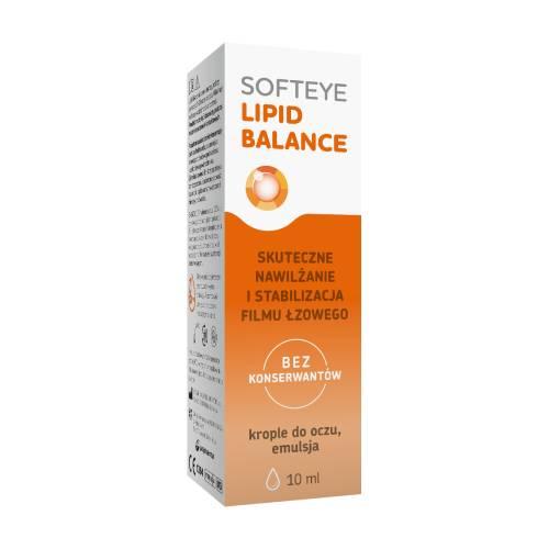 Miniaturka artykułu - Softeye Lipid Balance krople do oczu emulsja, 10 ml - krople na zesp&oacute;ł suchego oka