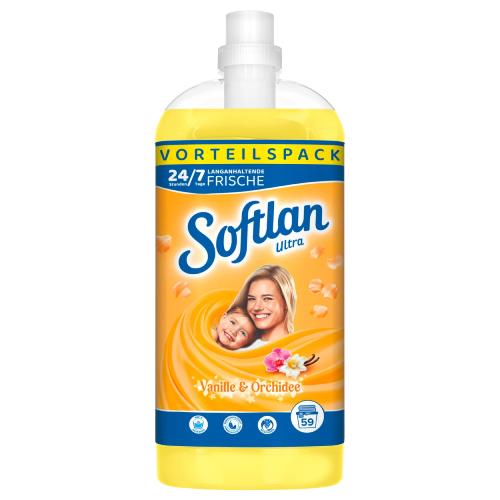 Miniaturka artykułu - SOFTLAN Ultra Płyn do płukania tkanin Wanilia & Orchidea, 1,3l