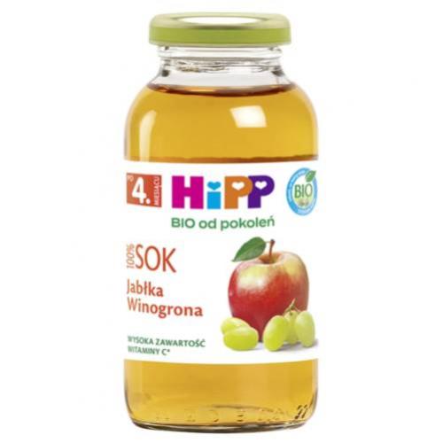 Miniaturka artykułu - HiPP Sok Jabłka Winogona Bio, 200 ml