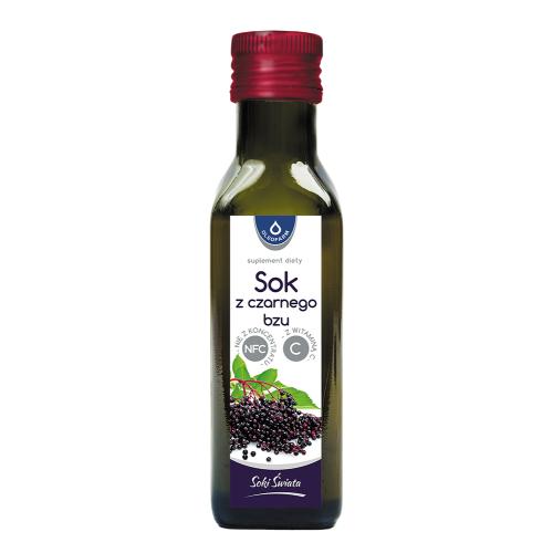 Miniaturka artykułu - OLEOFARM Sok z czarnego bzu z witaminą C, 100ml