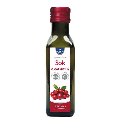 Miniaturka artykułu - OLEOFARM Sok z żurawiny z witaminą C, 100ml