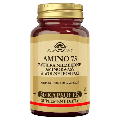 Miniaturka artykułu - SOLGAR Amino 75, 30 kapsułek
