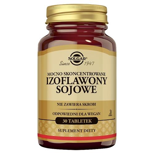 Miniaturka artykułu - SOLGAR Izoflawony sojowe, 30 tabl.