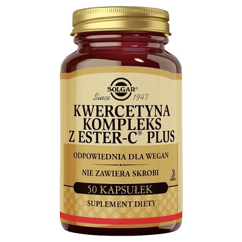 Miniaturka artykułu - SOLGAR Kwercetyna Kompleks z Ester-C Plus, 50 kaps.