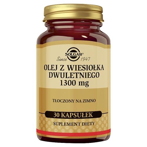Miniaturka artykułu - SOLGAR Olej z wiesiołka dwuletniego 1300 mg - 30 kapsułek