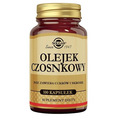 Miniaturka artykułu - SOLGAR Olejek czosnkowy 1mg - 100 kapsułek