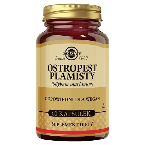 Miniaturka artykułu - SOLGAR Ostropest Plamisty, 60 kaps.