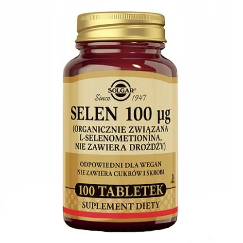 Miniaturka artykułu - SOLGAR Selen 100 mg - 100 tabletek