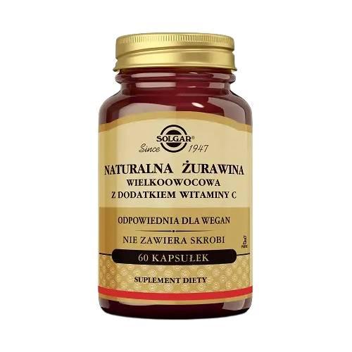 Miniaturka artykułu - SOLGAR Żurawina wielkoowocowa - 60 kapsułek