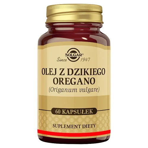 Miniaturka artykułu - Solgar Olej z dzikiego oregano, 60 kaps.
