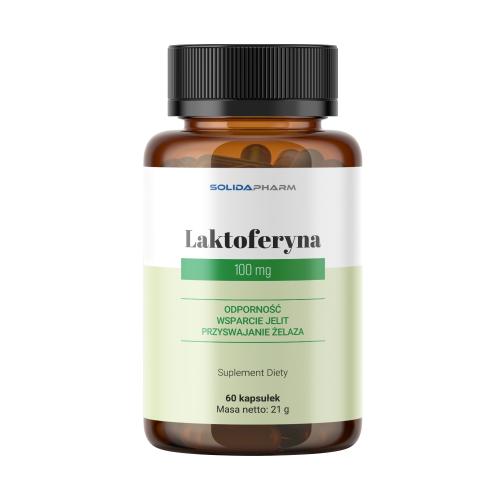 Miniaturka artykułu - Solida Pharm Laktoferyna 100 mg, 60 kaps.