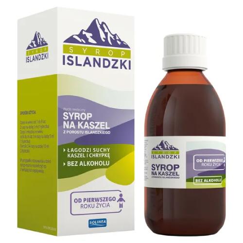 Miniaturka artykułu - Solinea Syrop Islandzki na kaszel, 200 ml