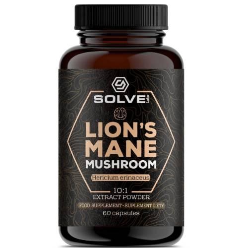 Miniaturka artykułu - Solve Labs Lion's Mane Sopl&oacute;wka Jeżowata, 60 kaps.