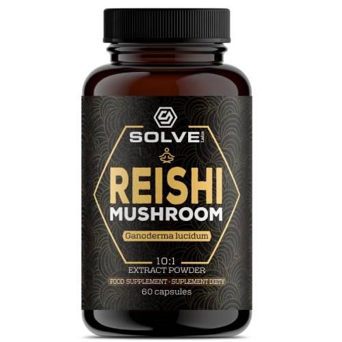 Miniaturka artykułu - Solve Labs Reishi 10:1 Ekstrakt, 60 kaps.
