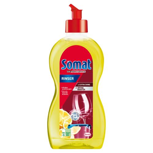 Miniaturka artykułu - SOMAT Nabłyszczacz do zmywarki Lemon & Lime, 500ml 