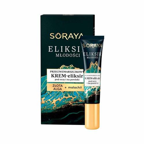 Miniaturka artykułu - SORAYA ELIKSIR MŁODOŚCI Przeciwzmarszczkowy krem-eliksir pod oczy i na powieki, 15ml