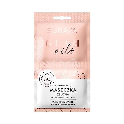 Miniaturka artykułu - SORAYA Glam Oils supernawilżająca maseczka żelowa do każdego typu cery, 2x5ml