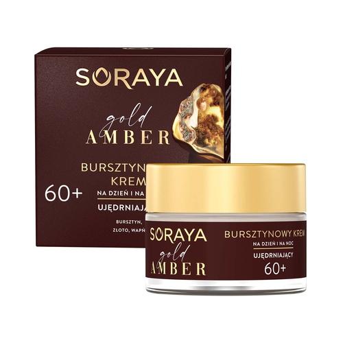 Miniaturka artykułu - SORAYA Gold Amber bursztynowy krem ujędrniający na dzień i na noc 60+, 50ml