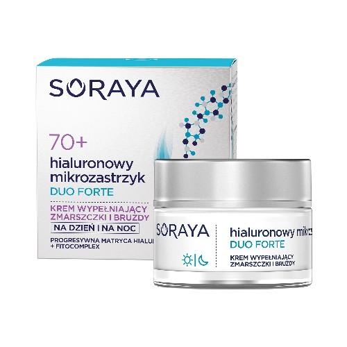 Miniaturka artykułu - SORAYA Hialuronowy Mikrozastrzyk Duo Forte 70+ krem wypełniający zmarszczki utrwalone, 50ml