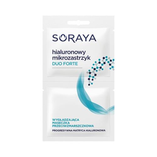 Miniaturka artykułu - SORAYA Hialuronowy Mikrozastrzyk Duo Forte wygładzająca maseczka przeciwzmarszczkowa, 2x5ml