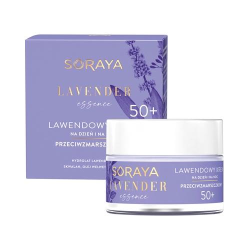Miniaturka artykułu - SORAYA Lavender Essence Lawendowy krem przeciwzmarszczkowy na dzień i na noc 50+, 50ml