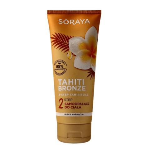 Miniaturka artykułu - Soraya Tahiti Bronze 2 Step samoopalacz do ciała Jasna Karnacja, 200ml