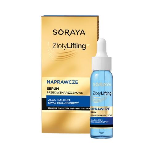 Miniaturka artykułu - SORAYA Złoty Lifting Naprawcze Serum przeciwzmarszczkowe, 30ml