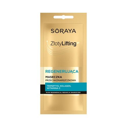 Miniaturka artykułu - SORAYA Złoty Lifting Regenerująca maseczka przeciwzmarszczkowa, 8ml