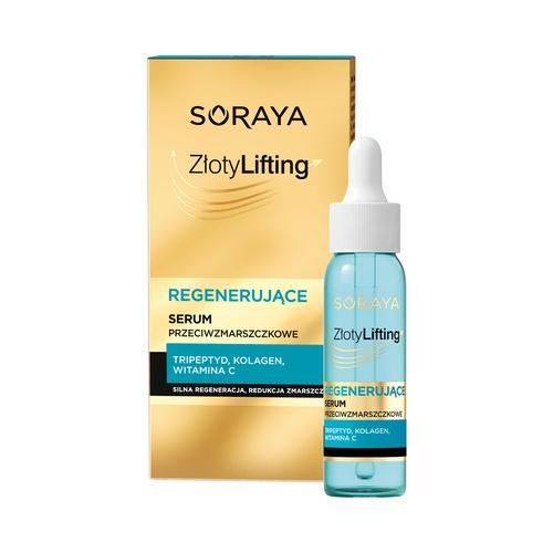 Miniaturka artykułu - SORAYA Złoty Lifting Regenerujące serum przeciwzmarszczkowe, 30ml