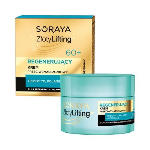 Miniaturka artykułu - SORAYA Złoty Lifting Regenerujący krem przeciwzmarszczkowy 60+, 50ml