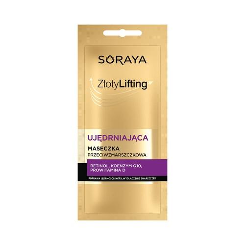 Miniaturka artykułu - SORAYA Złoty Lifting Ujędrniająca maseczka przeciwzmarszczkowa, 8ml