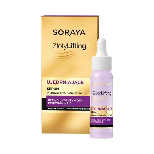 Miniaturka artykułu - SORAYA Złoty Lifting Ujędrniające serum przeciwzmarszczkowe, 30 ml