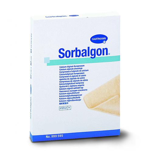 Miniaturka artykułu - SORBALGON Opatrunek jałowy alginianowy 10cm x 20cm - 1 sztuka 